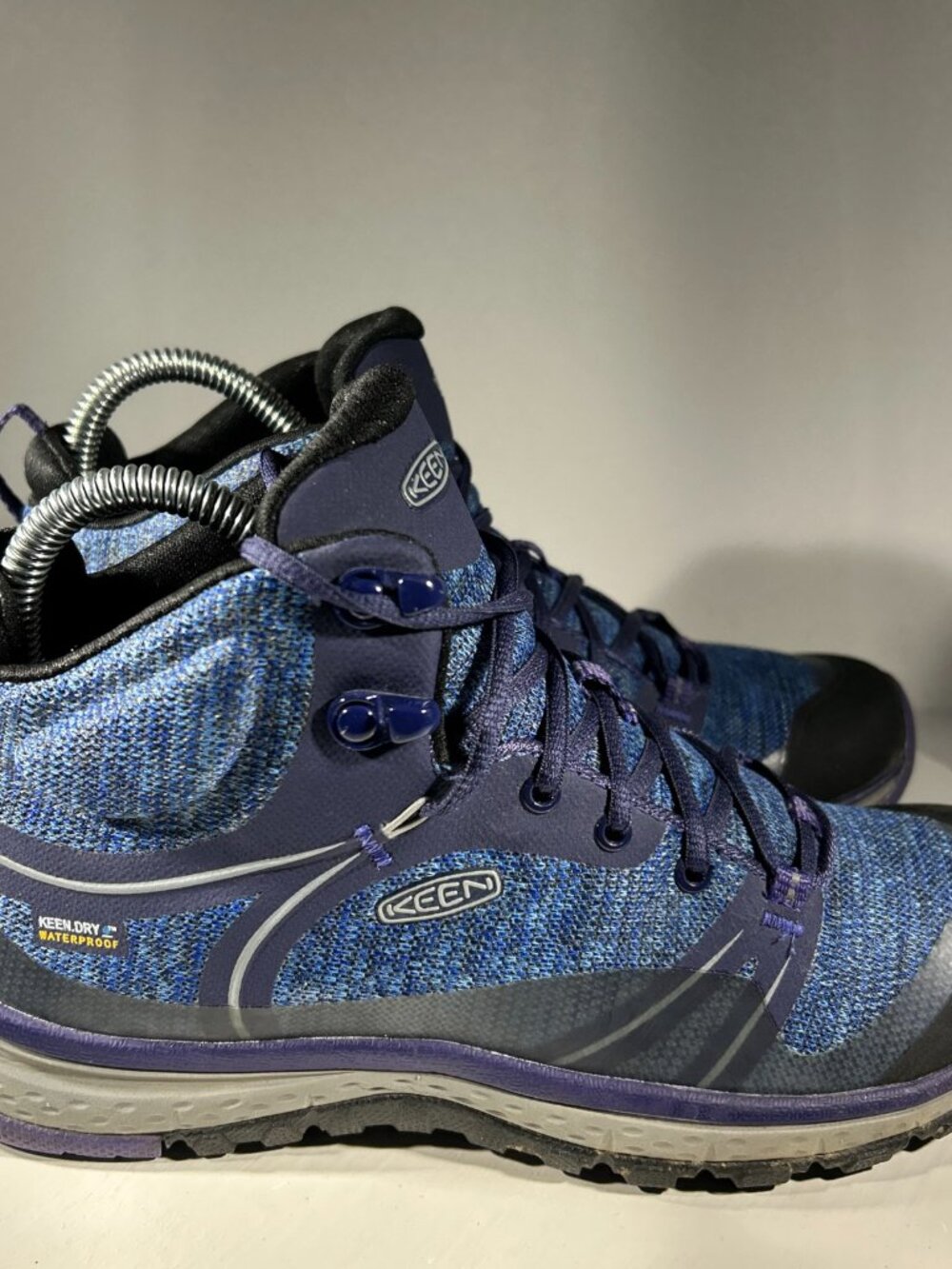 KEEN Terradora Womens Trail Hiking Boots Size 7 Waterproof Blue Ankle Shoes Hike - Picture 5 of 12